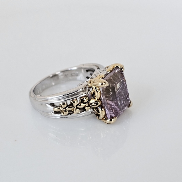 Rare Victoria Wieck Ametrine Ring Sterling Silver & 14k Size 7! - Picture 3 of 10